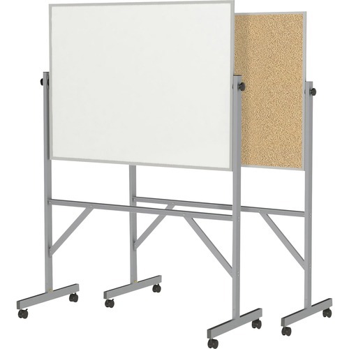 Whiteboards & Magnetic Dry Erase Boards; Frame Material: Aluminum ; Magnetic: No ; Reversible: Yes ; Includes: Board; (4) Casters; (4) Markers; (4) Rare Earth Magnets; Ready to Assemble Stand